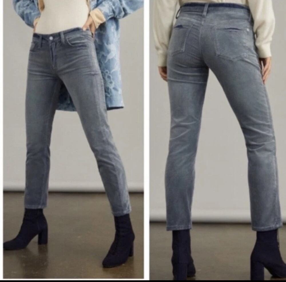 Womens Pilcro The Slim Boyfriend Corduroy Pants Blue Size 27 EUC!